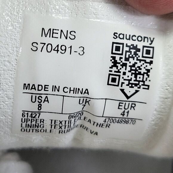 Saucony Azura‎ 2000 Men's 8 S70491 3 Grey Orange Black Running Athletic Shoes - Picture 13 of 13